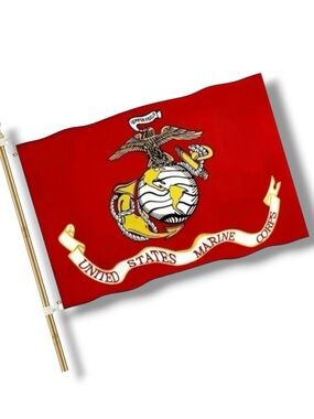 US Marine Corps Flag 3’ x 5’ Outdoor Patriotic Armed Forces USMC Flag NEW